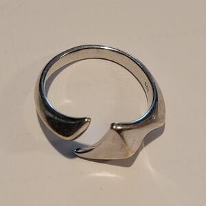 Vintage Sterling Silver Open Band Ring, size 8.1/2